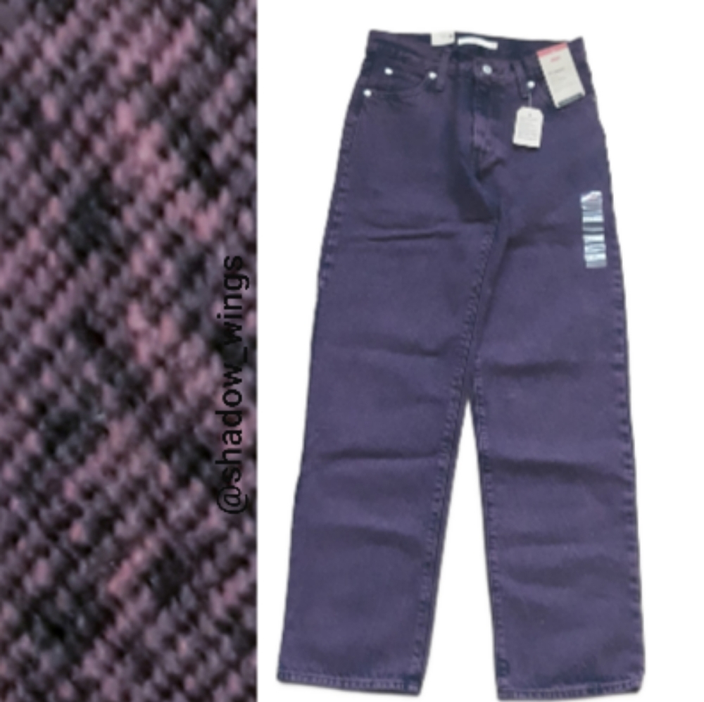 Levi's Silvertab 94 Baggy Women's Jeans - 26 x 31 Purple Acid Washed Jeans